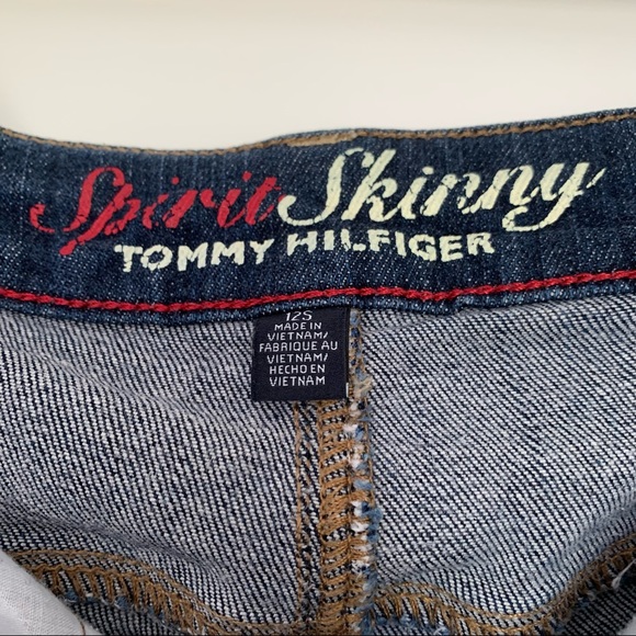 Tommy Hilfiger - Spirit Skinny Dark Wash Jeans - Size 12S - Picture 7 of 15